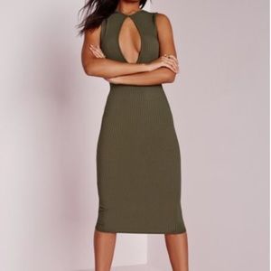 Missguided NWT tags body con with deep key hole